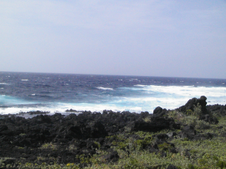 八丈島の海